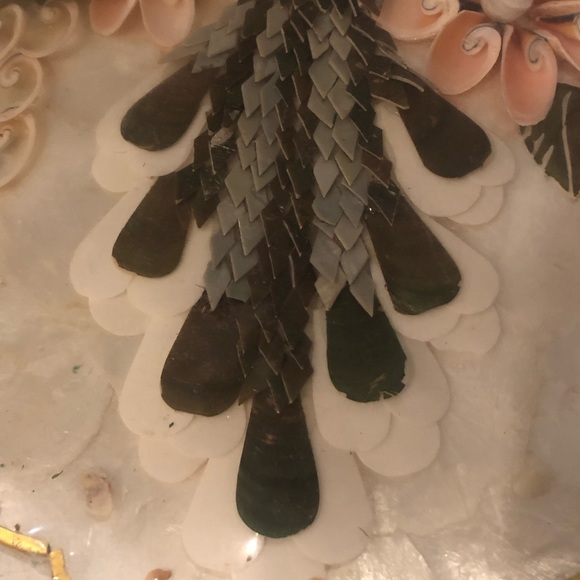 VTG 60s Pair Capiz Shell Art Wall Plaques Original Packaging Made in Philippines - Picture 8 of 15